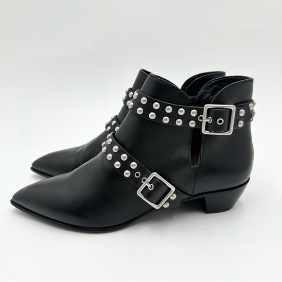 Marc by Marc Jacob’s Carroll Black Studded Ankle Booties - Picture 4 of 11